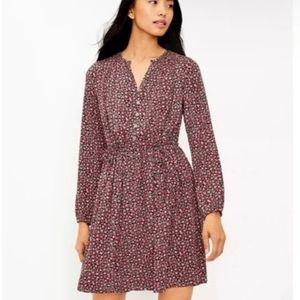 LOFT Floral Swing Dress